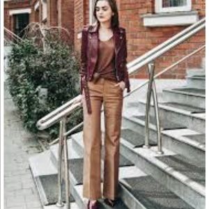 Talbots linen tan pants